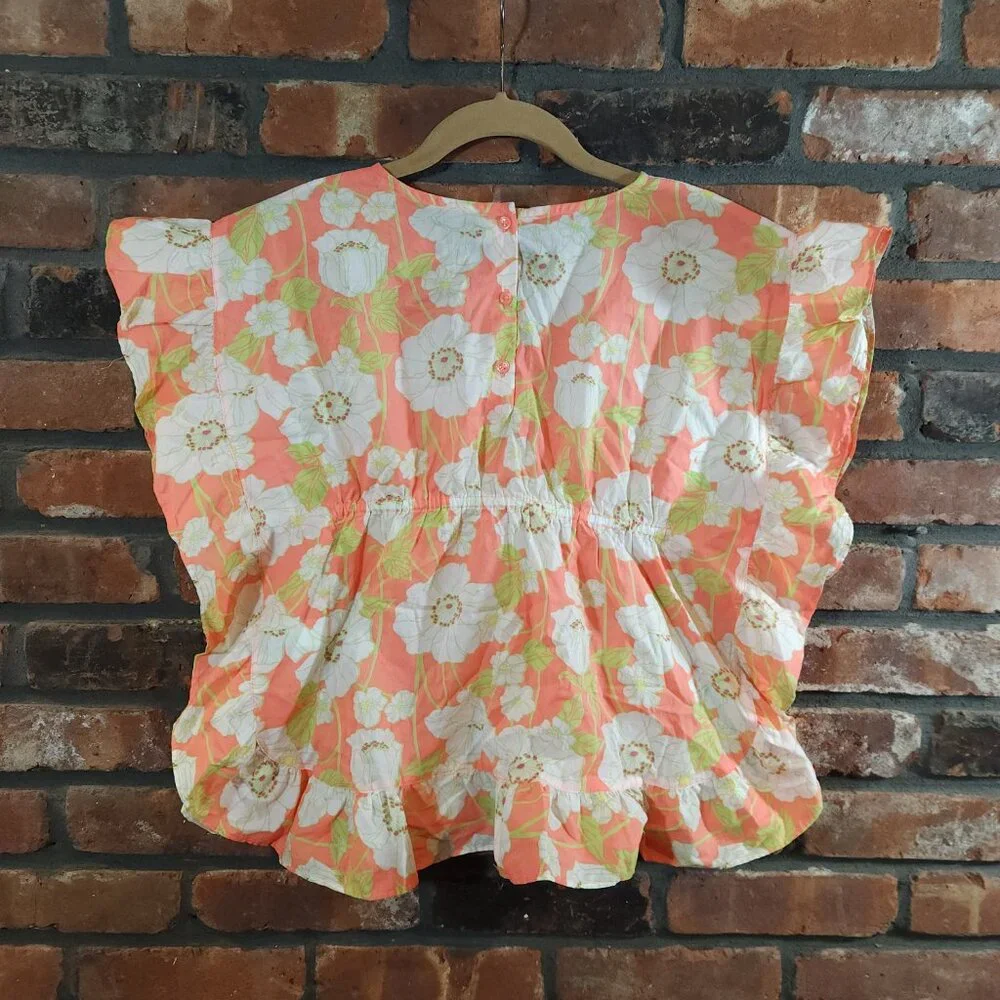 Janie and Jack The Floral Frills Swim Cover-up Beach Summer Vacation Girls' 6